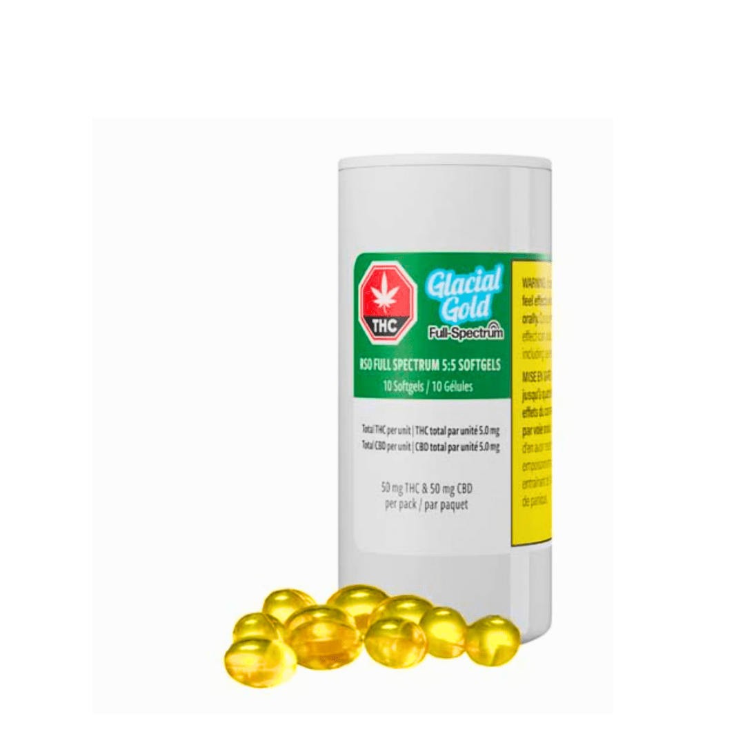 Glacial Gold RSO Full Spectrum 5:5 Softgels - 10pk