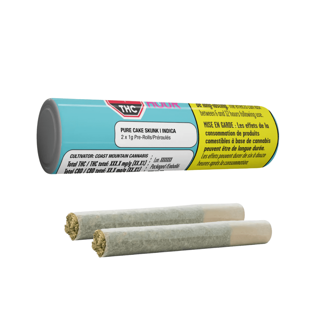 Happy Hour Pure Cake Skunk Pre-Rolls - 2 X 1g
