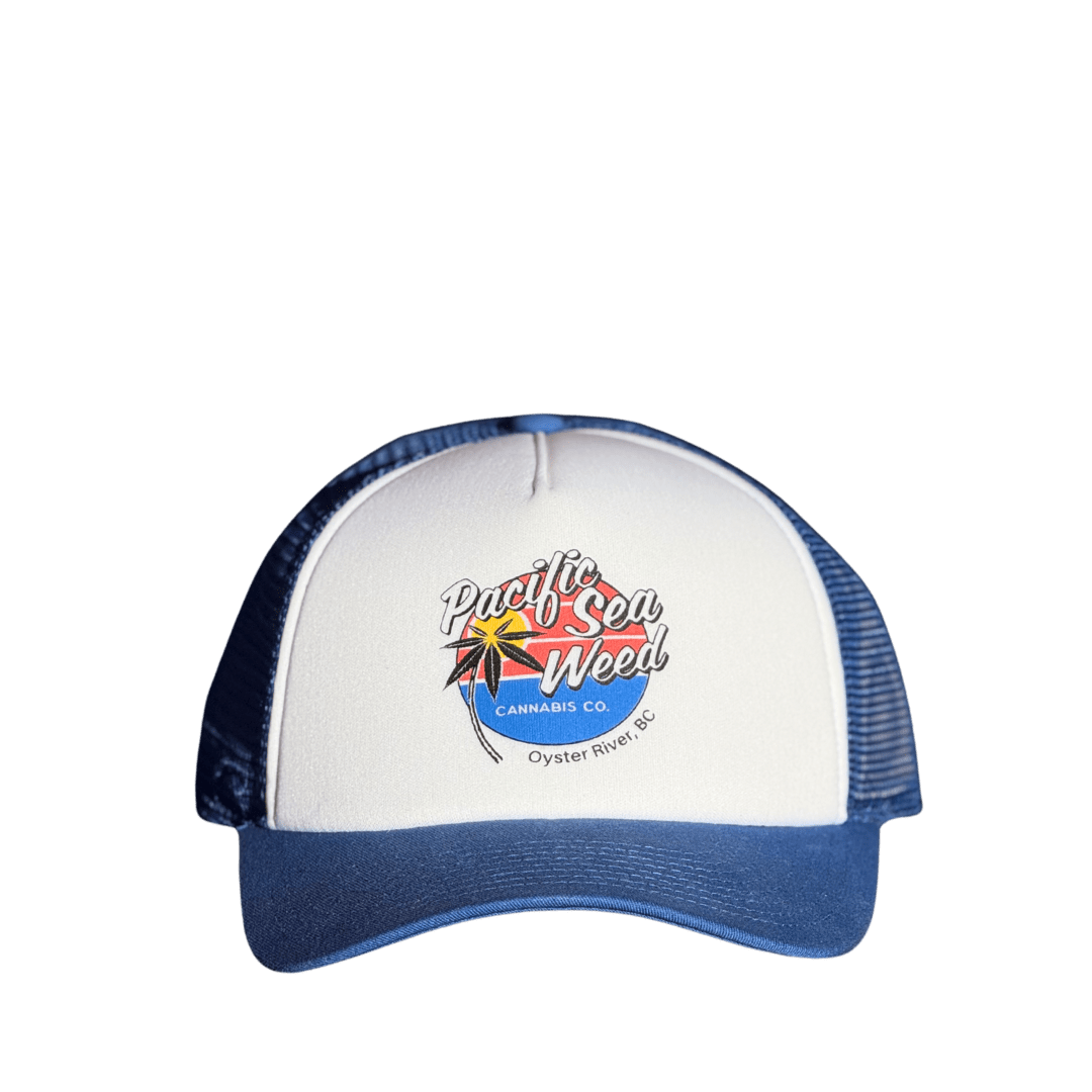 The Pacific Cruiser Trucker - Peach & Blue Logo