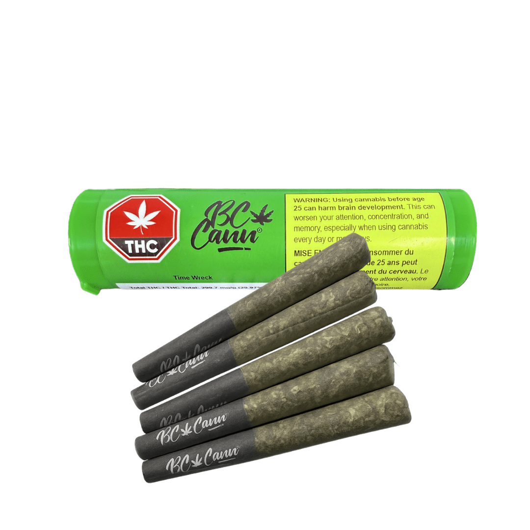 BC Cann Time Wreck Pre-Rolls LTO - 5 X 0.5g