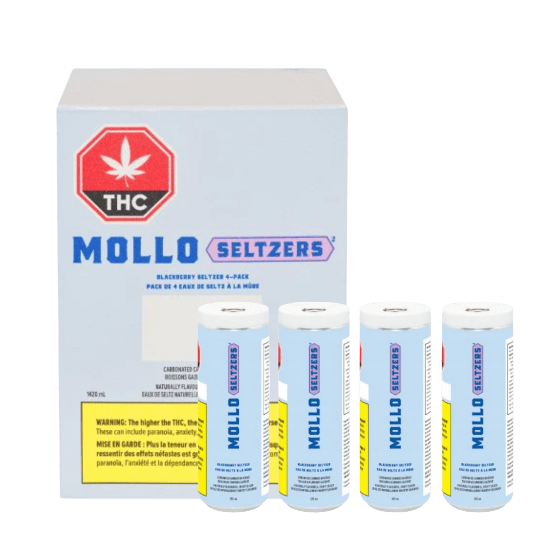 Mollo Blackberry Seltzer Multi- Pack - 4 X 355ml
