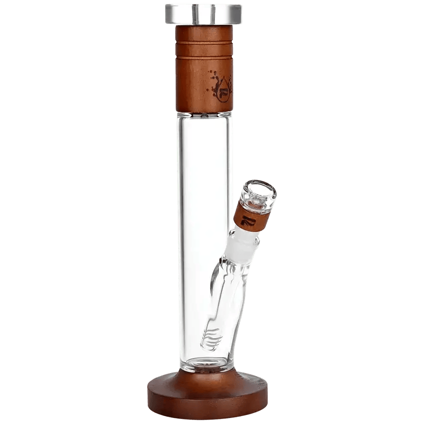Pulsar Wood On Glass Straight Bong 14.25"/14mm