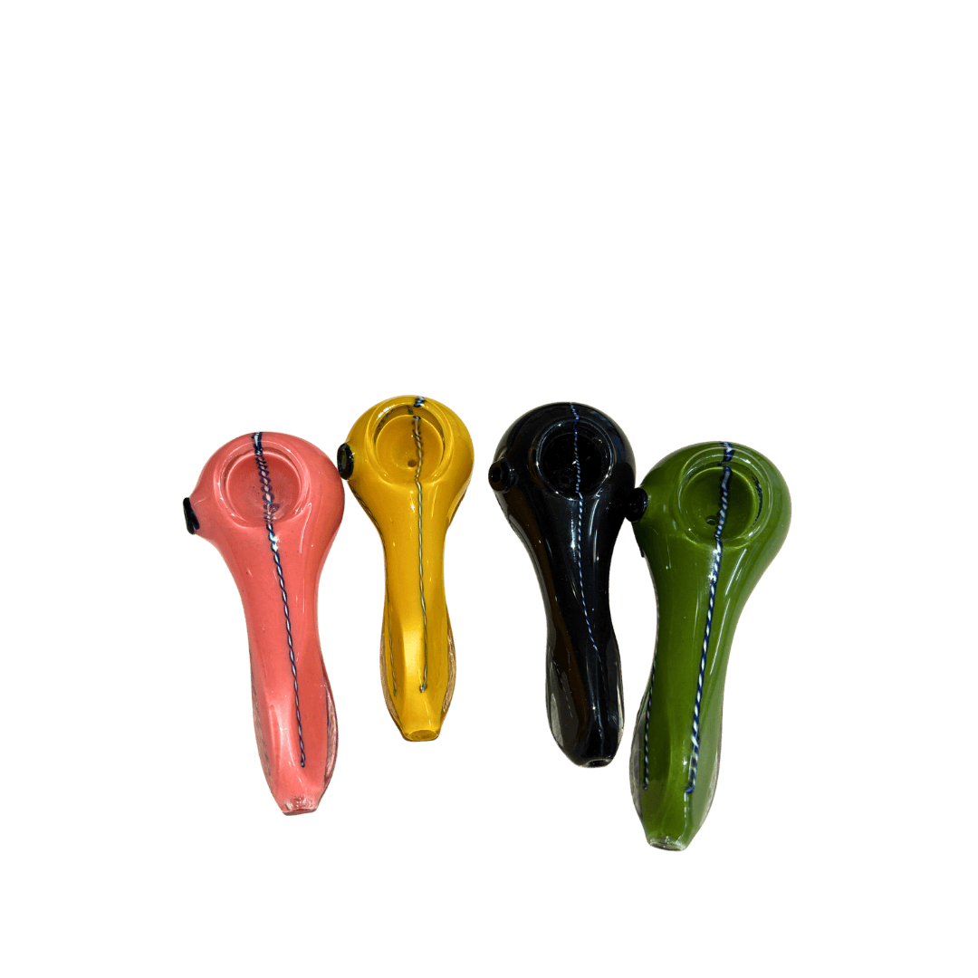 4" Glass Pipe - Various Colors
