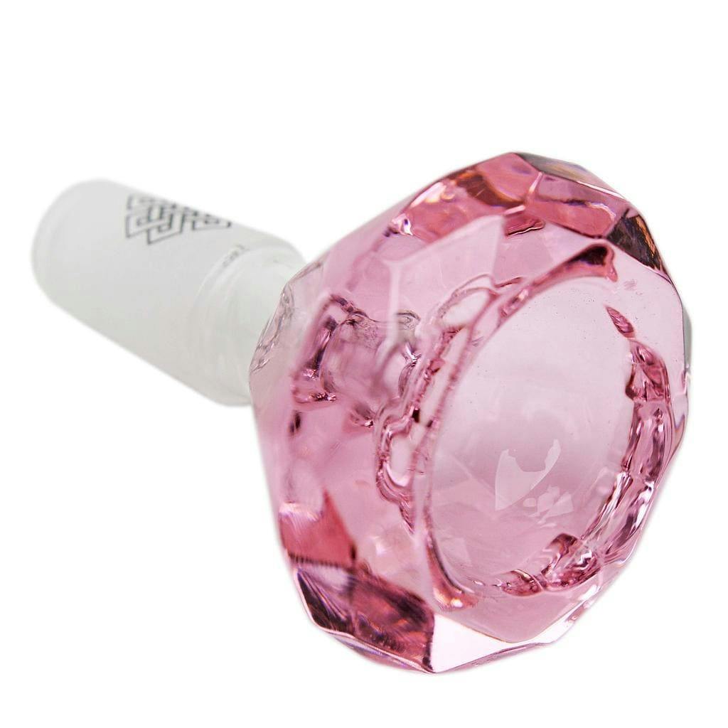 Karma 14mm Diamond Glass Bowl - Pink