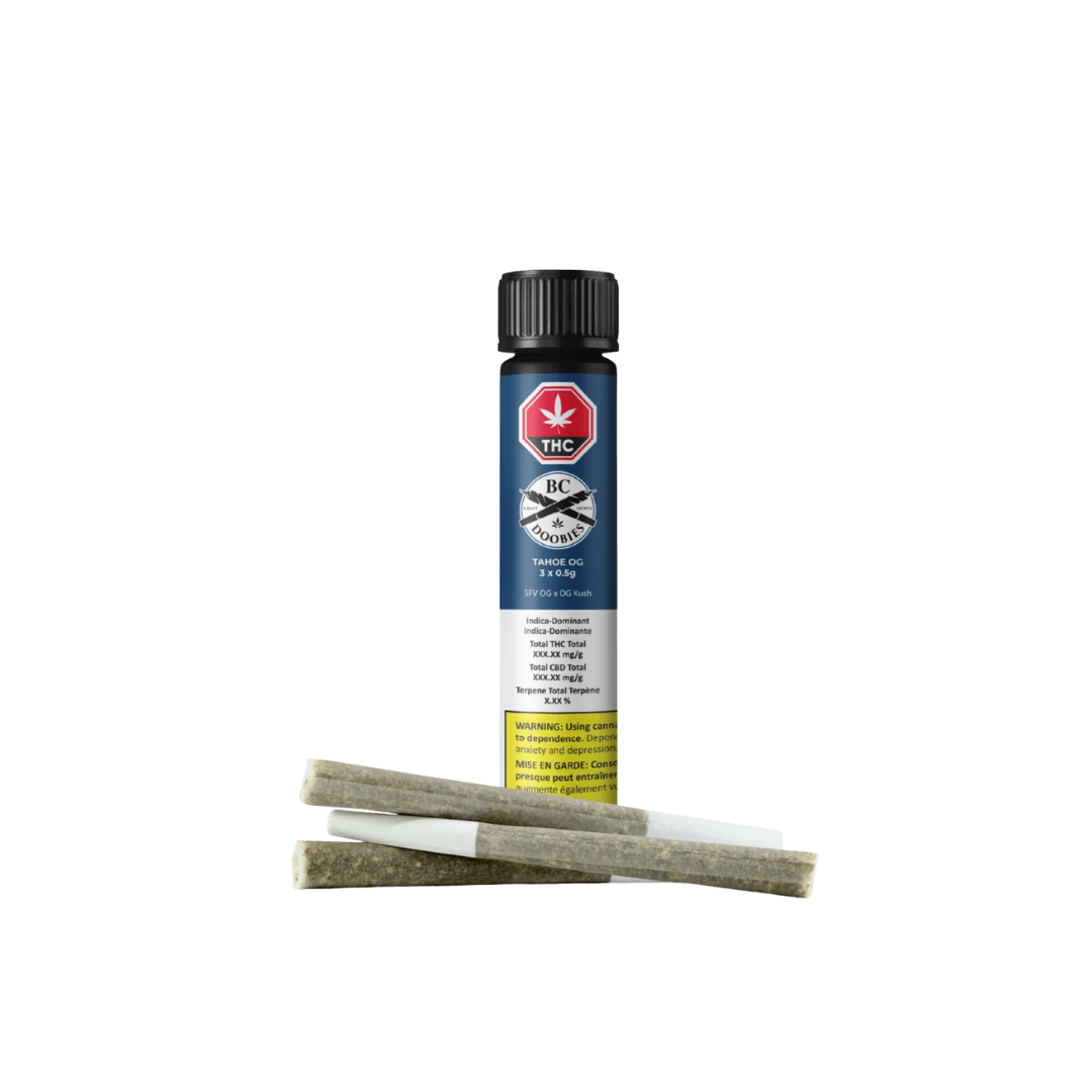 BC Doobies Tahoe OG Pre-Rolls - 3 X 0.5g