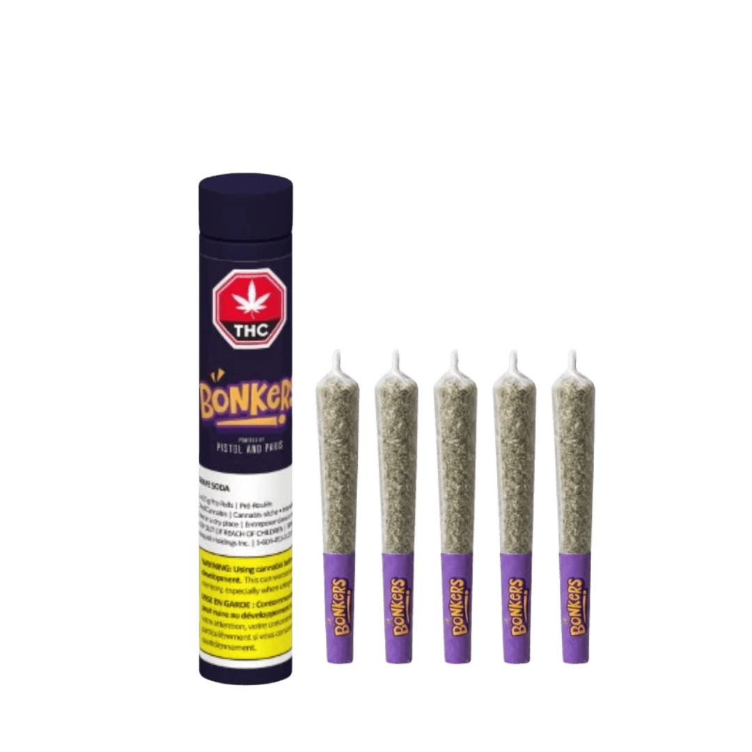 Bonkers Grape Soda Pre-Rolls - 5 X 0.5g