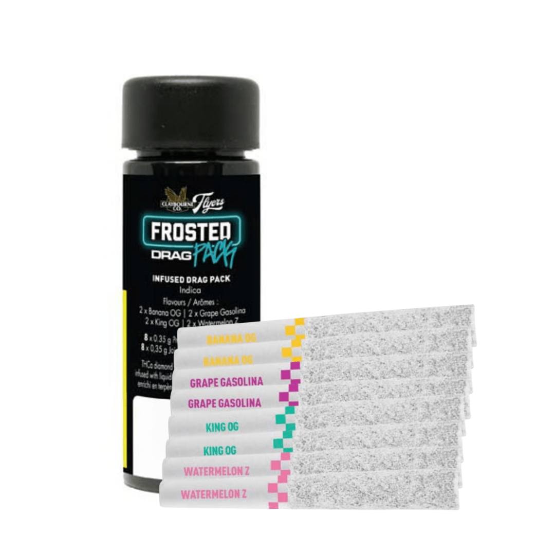 Claybourne Frosted Flyers Drag Pk Infused Pre-Rolls - 8 X 0.35g