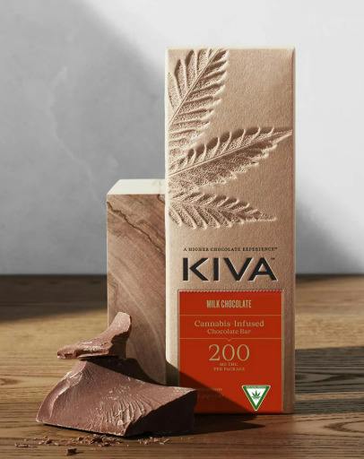 Kiva - Milk Chocolate - 200mg Chocolate Bar