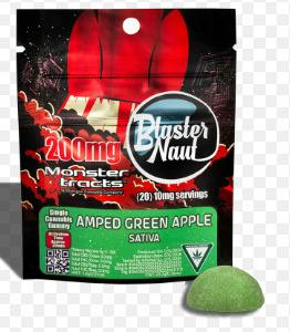 Blaster Naut - Amped Green Apple - 200mg Single Gummy