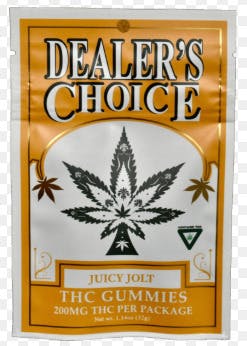 Dealers Choice - Juicy Jolt - 200mg Gummies (4x50mg) at Nirvana Cannabis - Menominee