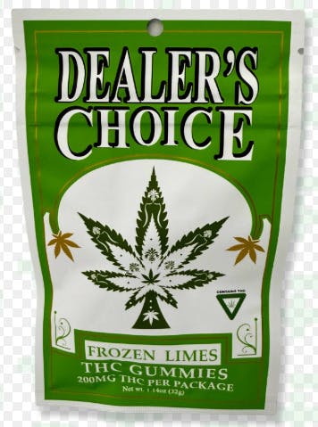 Dealers Choice - Frozen Limes - 200mg Gummies (4x50mg) at Nirvana Cannabis - Lowell