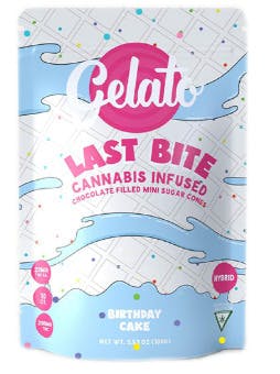 Gelato Last Bites - Birthday Cake - 200mg Filled Sugar Cones