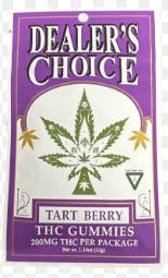 Dealers Choice - Tart Berry - 200mg Gummies (4x50mg) at Nirvana Cannabis - Lowell