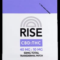 RISE - Transdermal Patch - CBD/THC - 40mg/10mg at Nirvana Cannabis - Menominee