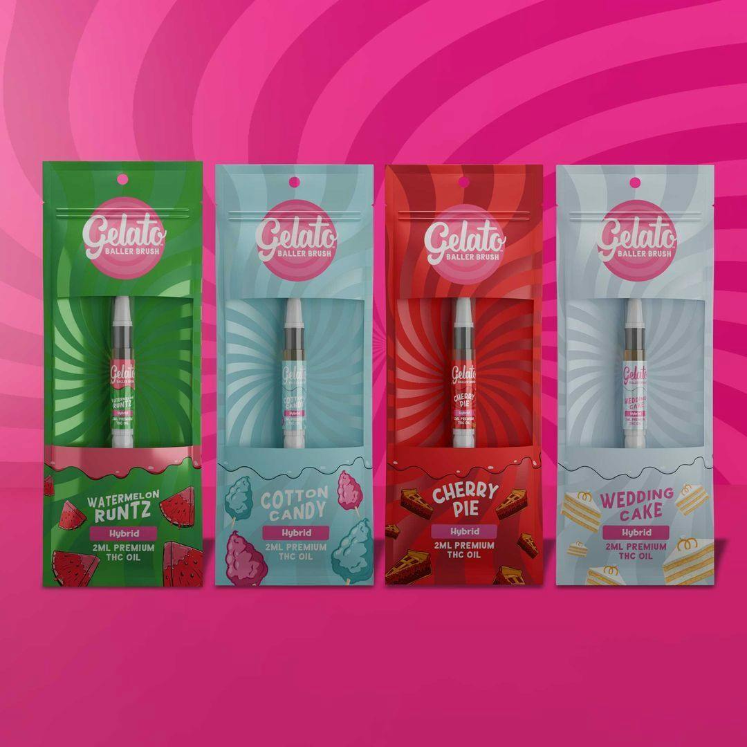 Gelato Baller Brush - Cherry Pie - 2g THC Oil