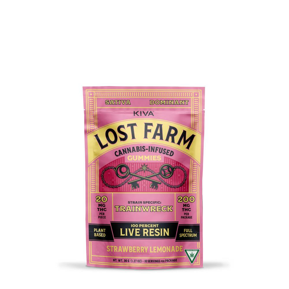 Lost Farm - Strawberry Lemonade - 200mg Live Resin Gummies (10x20mg)