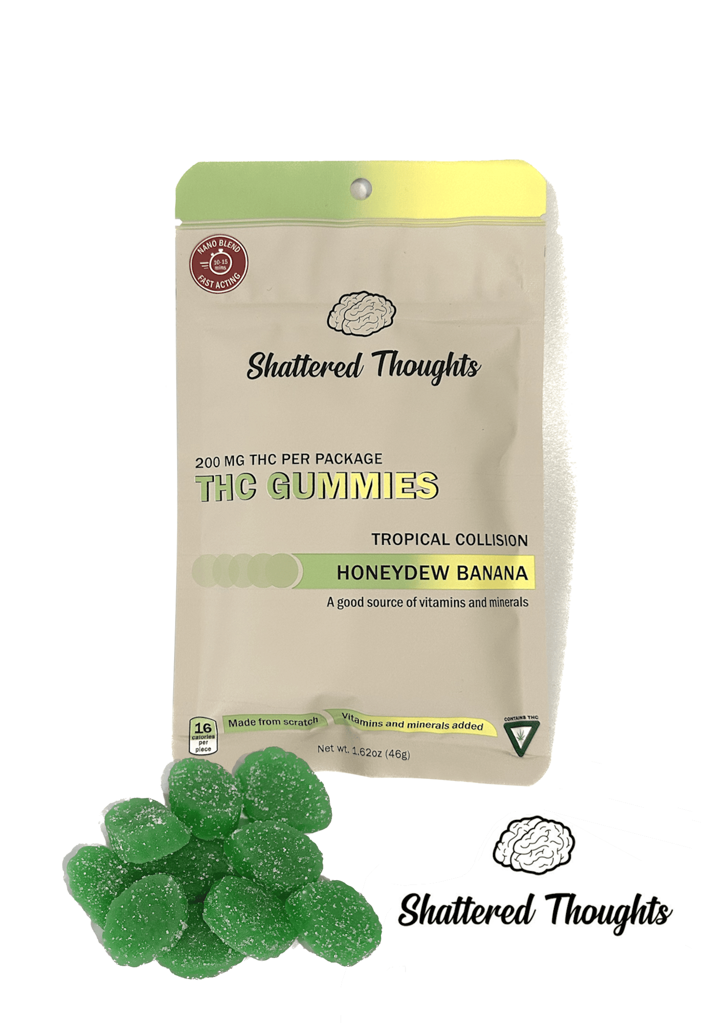 HONEYDEW BANANA | 20MG/PIECE | 200MG THC TOTAL | AST ACTING