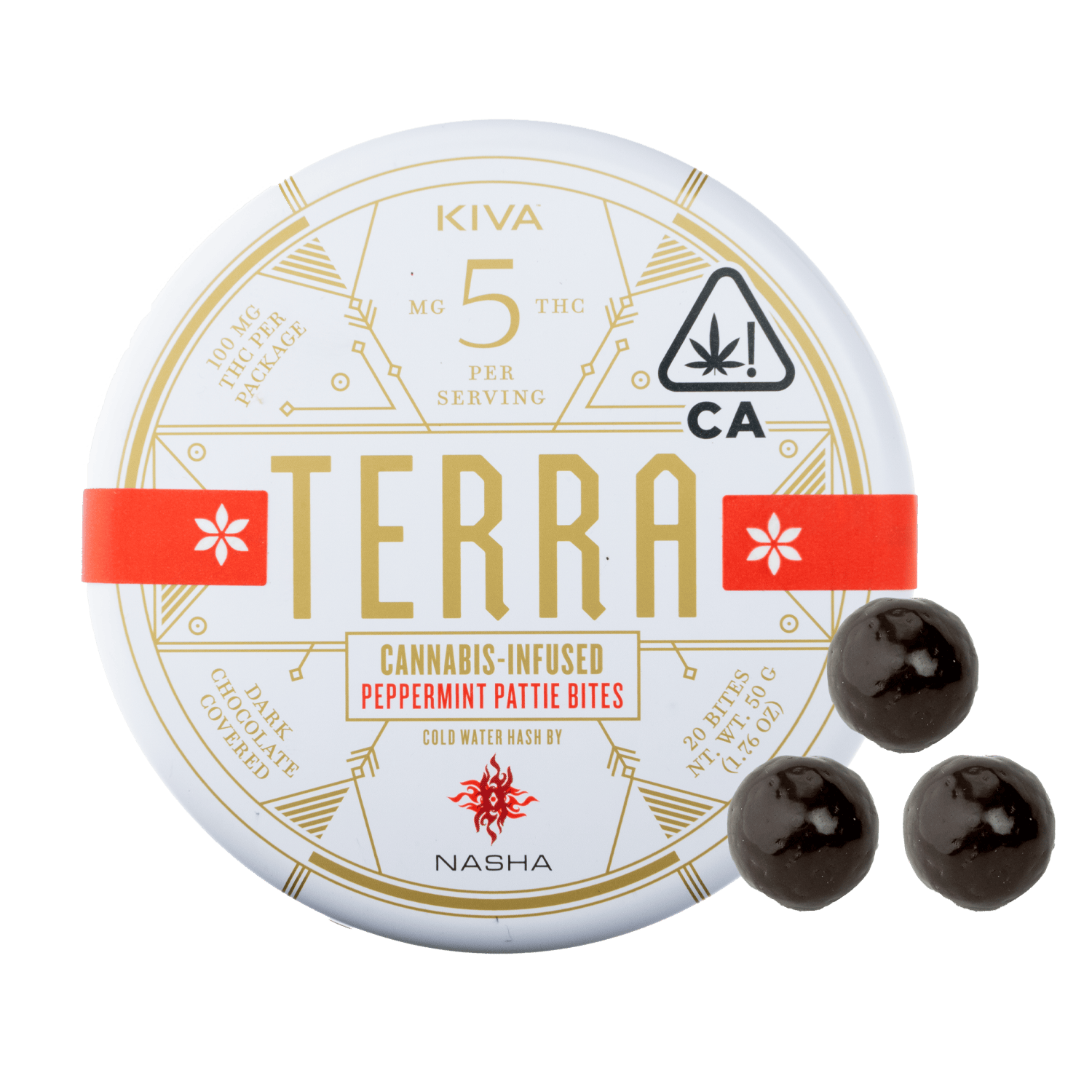 PEPPERMINT PATTIE | TERRA BITES | 100MG THC TOTAL