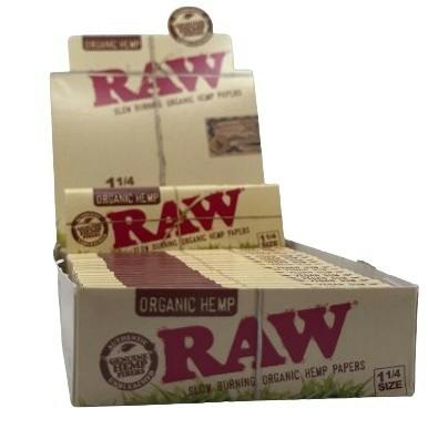 RAW | ORGANIC HEMP PAPERS | 1 1/4 SIZE at Phix Dispensary