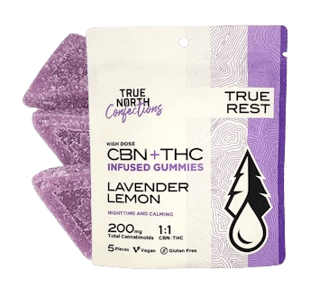 LAVENDER LEMON | 1:1 THC:CBN GUMMIES | 100MG THC TOTAL