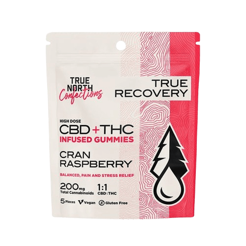 CRAN RASPBERRY | 1:1 THC:CBD GUMMIES | 100 MG THC TOTAL