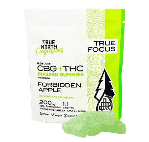 FORBIDDEN APPLE | 1:1 THC:CBG GUMMIES + 30MG LION'S MANE EXTRACT PER PIECE | 100MG THC TOTAL