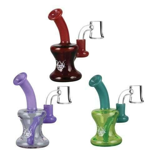 Pulsar 4" 10mm Travel Dab Rig - Assorted Colours - Pulsar 4" 10mm Travel Rig - Assorted Colours