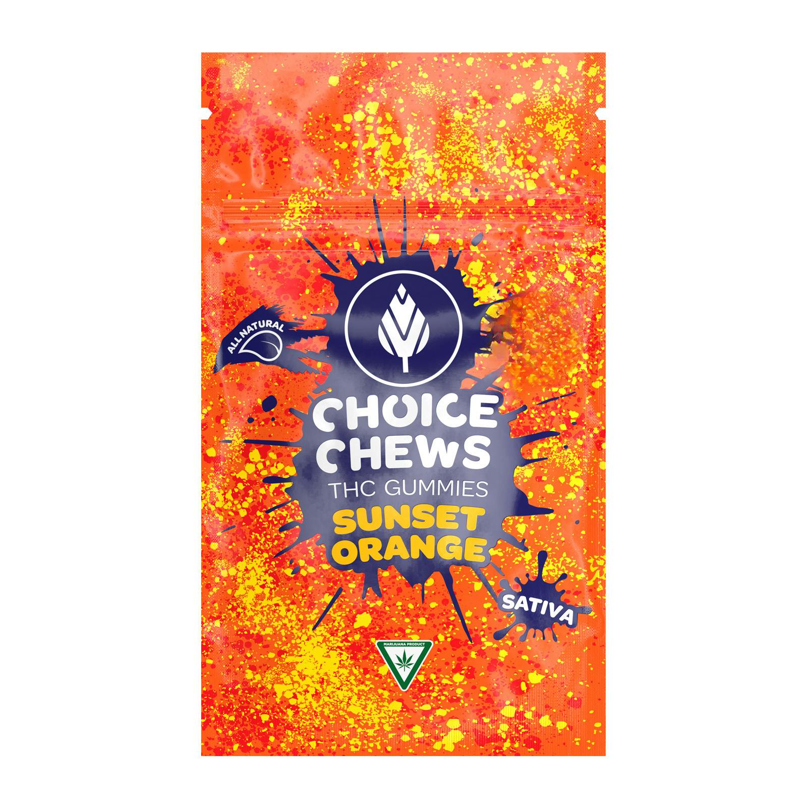 CHOICE | SUNSET ORANGE | SATIVA | GUMMIES | 200MG | MED