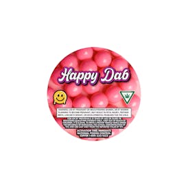 HAPPY DAB | BUBBLEGUM GELATO | INDICA | LIVE RESIN | 1G | REC