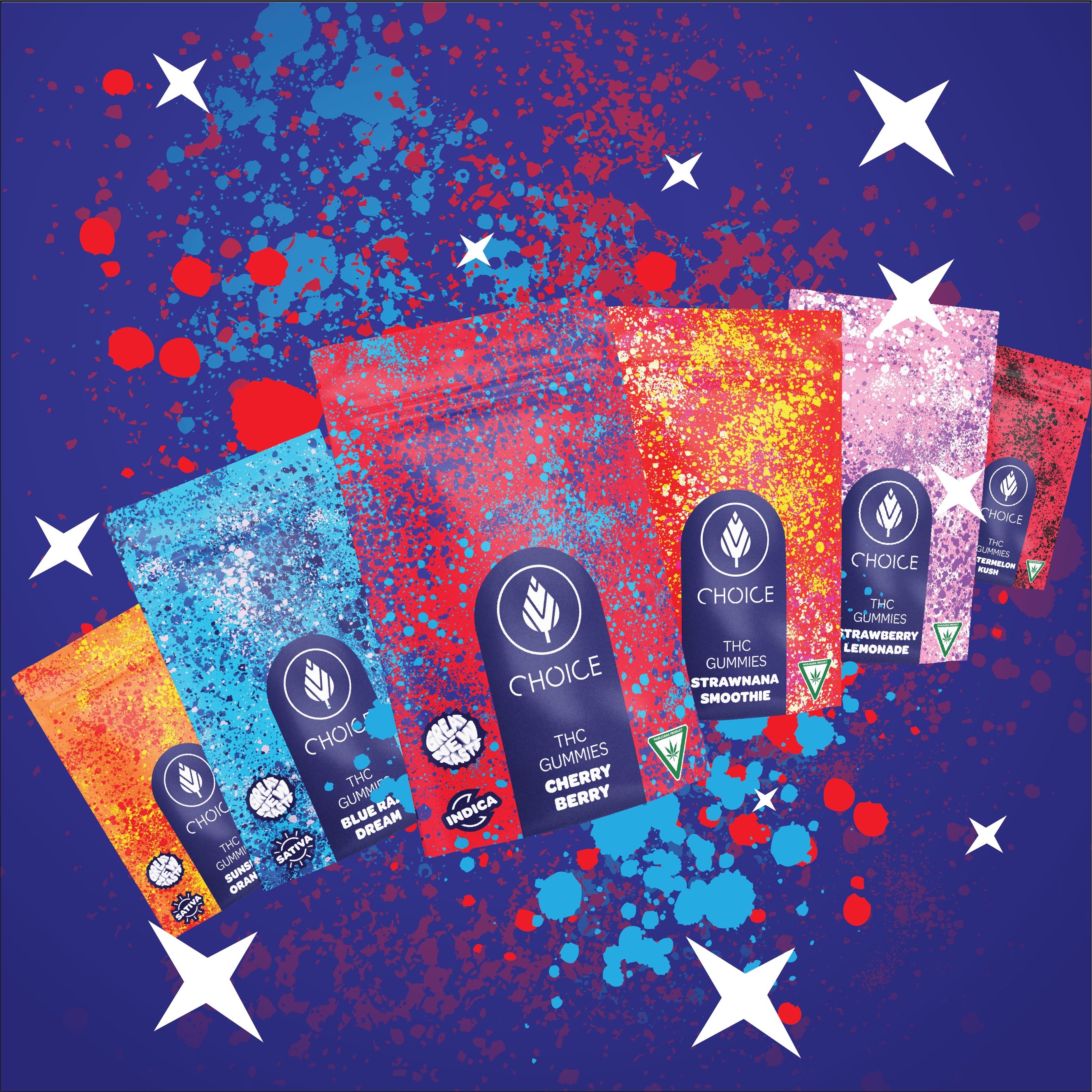 CHOICE - 200MG CHEWS - BLUE RAZ DREAM