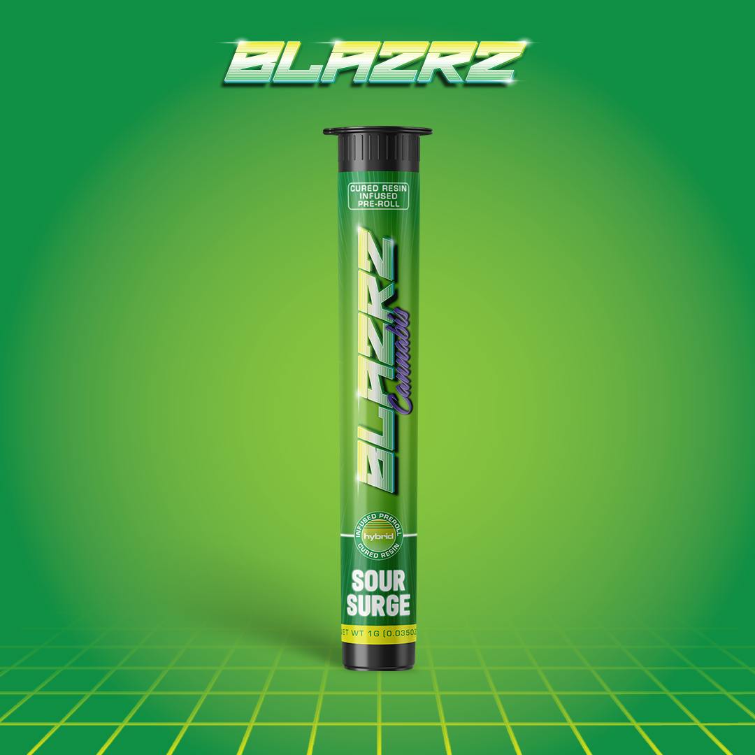 BLAZRZ - 1G INFUSED PRE ROLL - SOUR SURGE