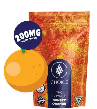 CHOICE - 200MG CHEWS - SUNSET ORANGE