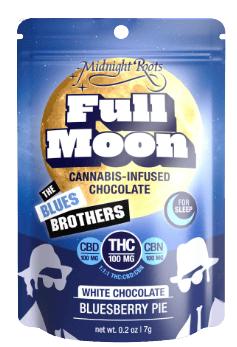 MIDNIGHT ROOTS - 100 MG THC: CBD: CBN FULL MOON - BLUESBERRY PIE