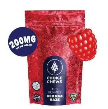 CHOICE - 200MG CHEWS - RED RAZ HAZE