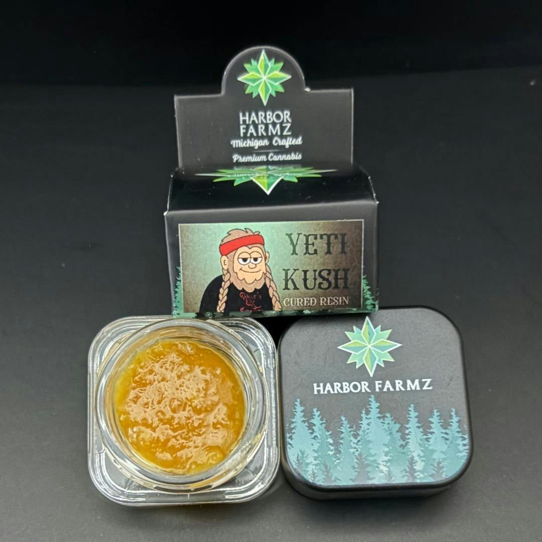 HARBOR FARMZ - 3.5G *BALLER JAR* - CURED RESIN - YETI KUSH