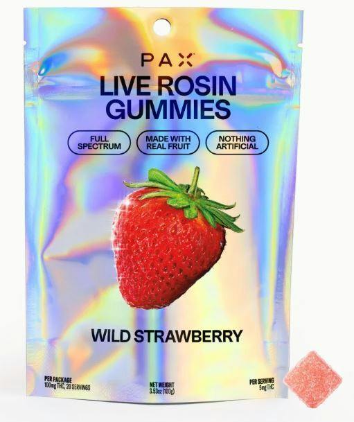 Wild Strawberry: WILD STRAWBERRY [S] ROSIN GUMMIES - 100 mg