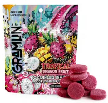 TROPICAL DRAGON FRUIT [I] ROSIN INFUSED GUMMIES - 100 mg