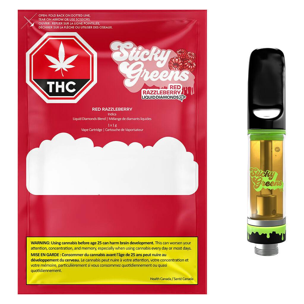 Red Razzleberry Liquid Diamond 510 Thread Cartridge - 1g