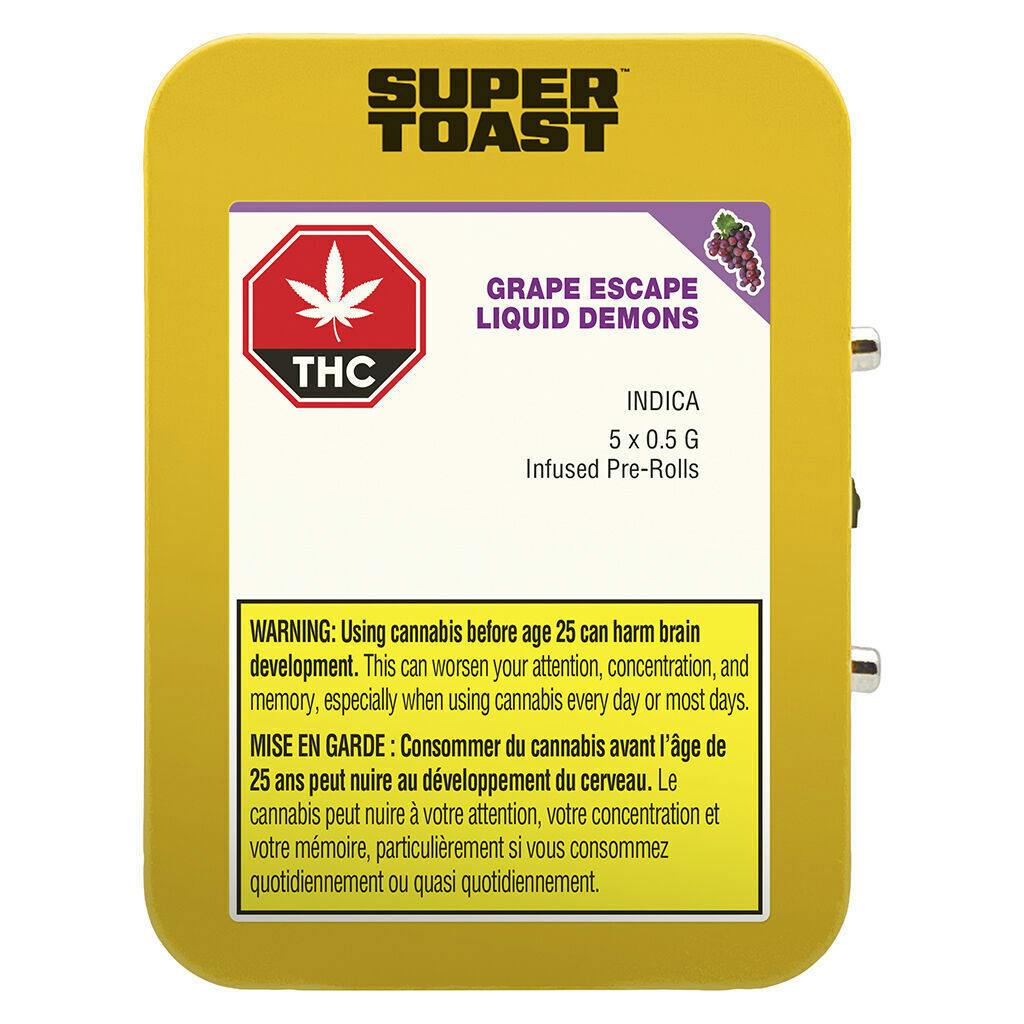 Grape Escape Liquid Demons Infused Pre-Rolls - 5x0.5g