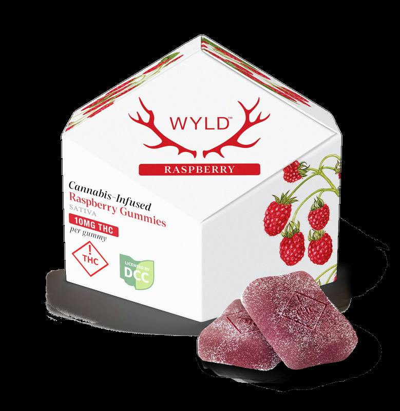 Raspberry Gummies (Sativa) 100mg | Wyld