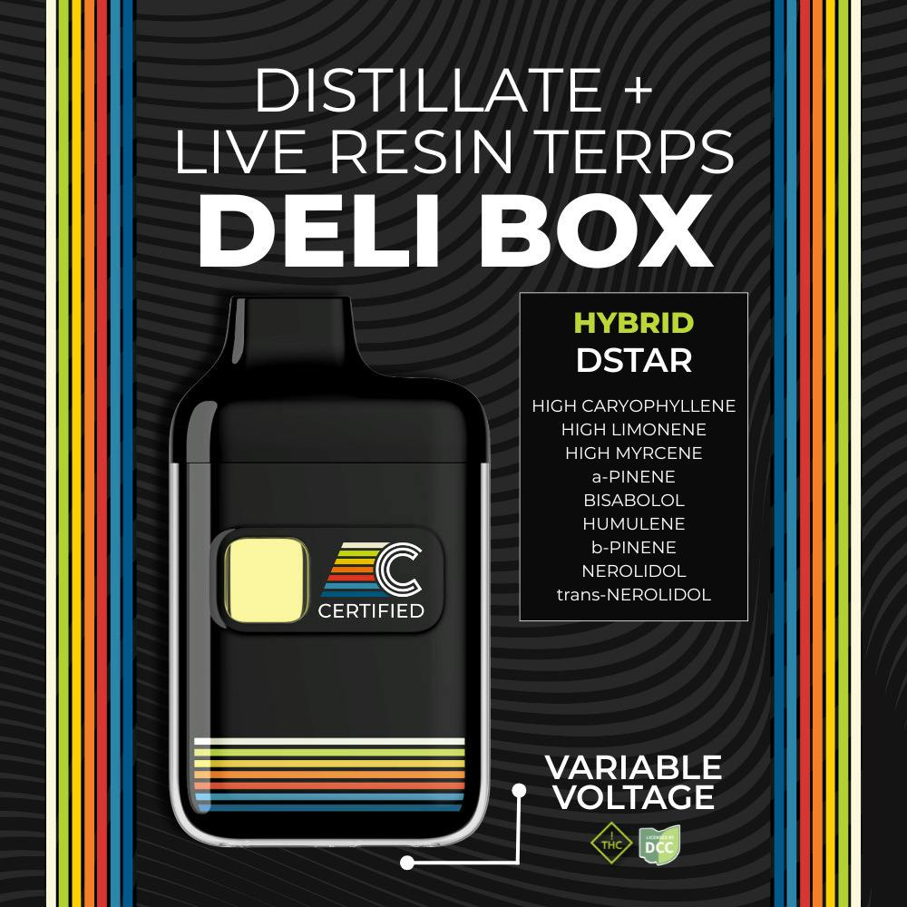 D Star DeliBox Disposable 1g (Hybrid) | Certified Cultivators