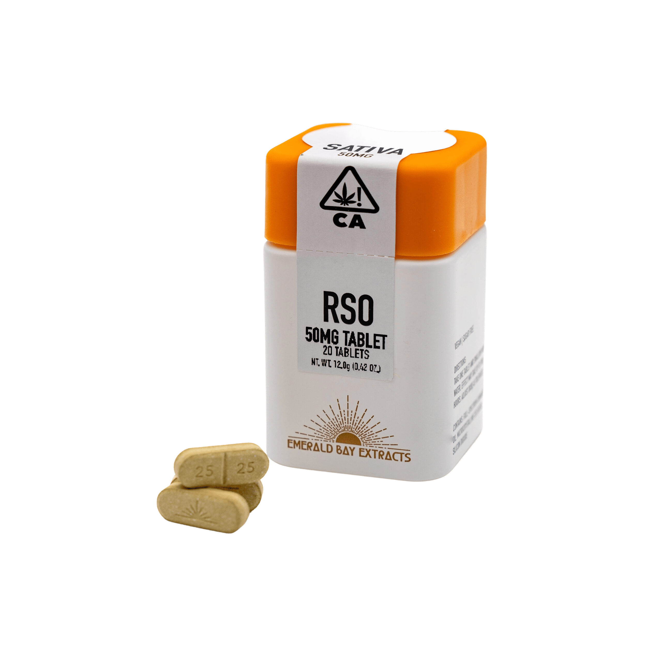 EMERALD BAY | STRAWBERRY COUGH 50MG SATIVA RSO TABLETS 20CT