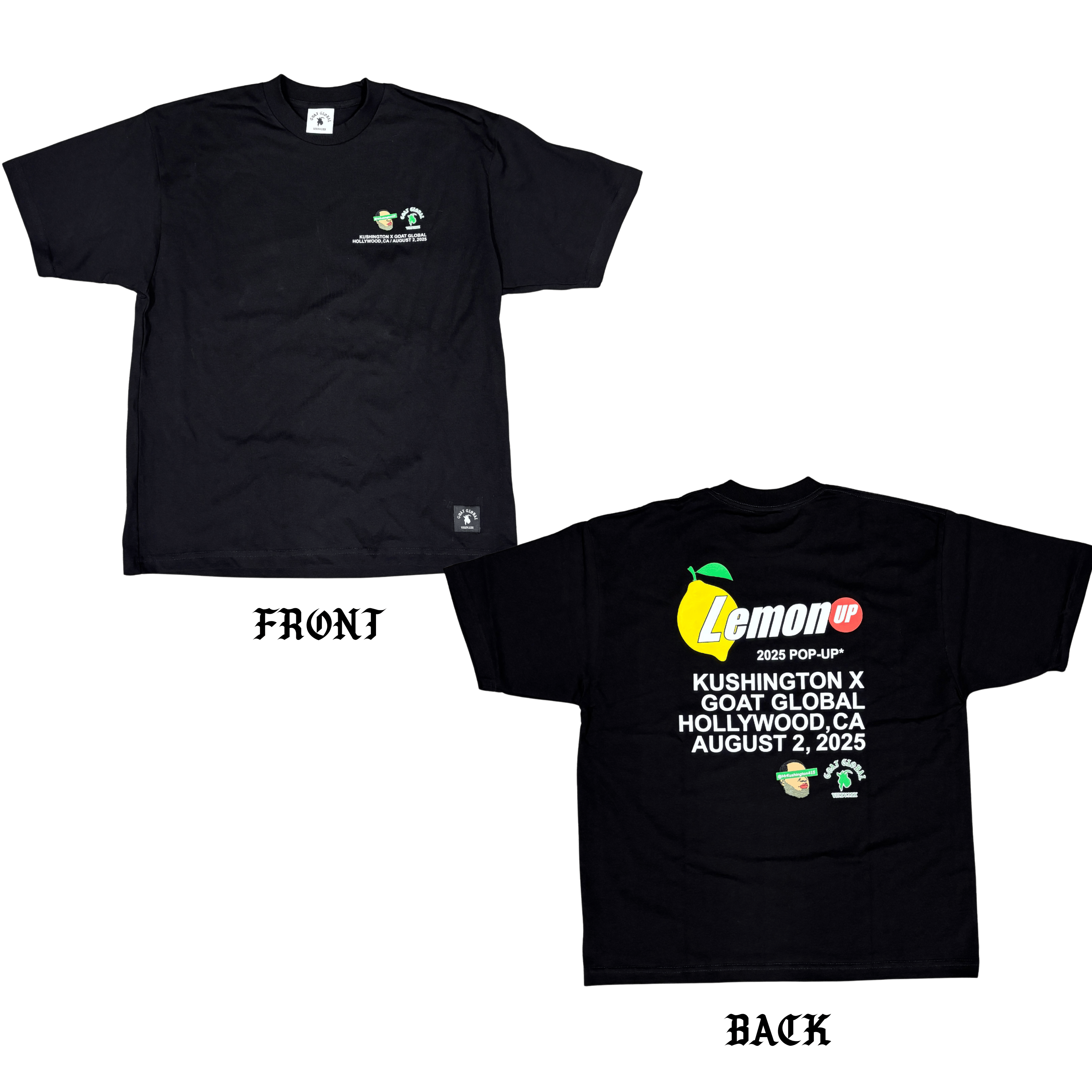 GOAT GLOBAL | GOAT GLOBAL X KUSHINGTON POP UP BOX TEE