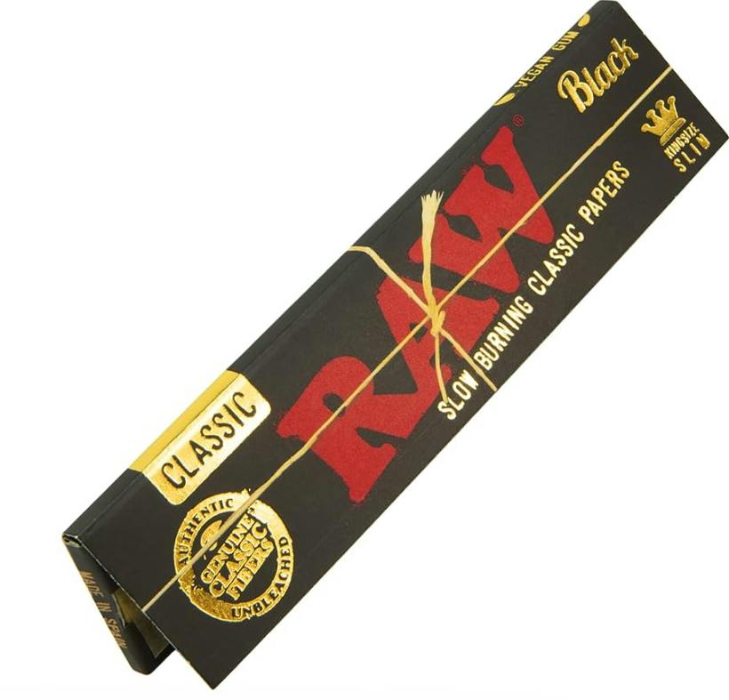 RAW BLACK ORGANIC KING SIZE SLIM PAPERS