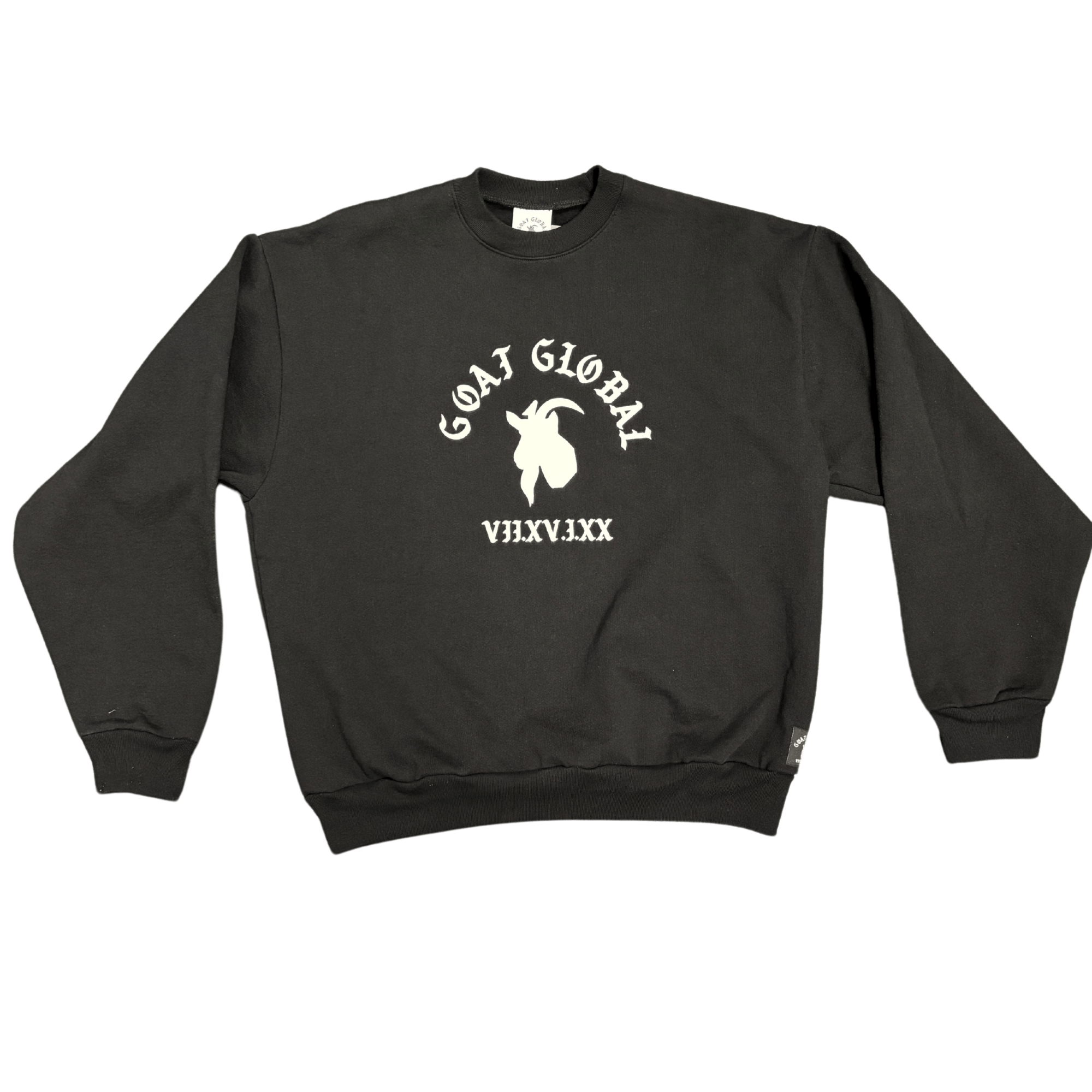 GOAT GLOBAL | WHITE GOAT CREWNECK MEDIUM