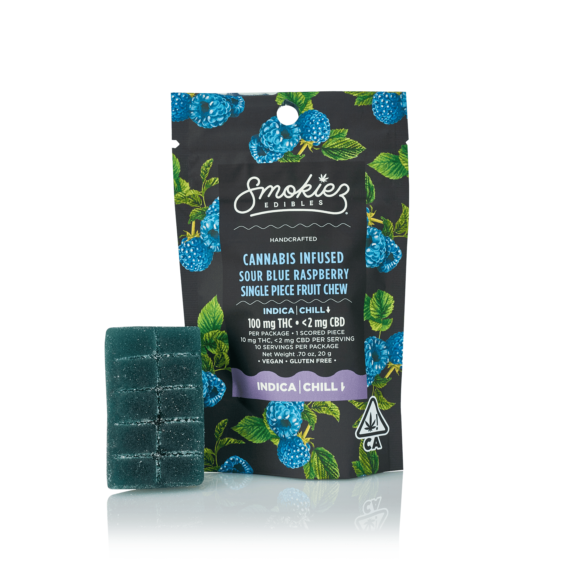 Sour Blue Raspberry Single Piece Fruit Chew