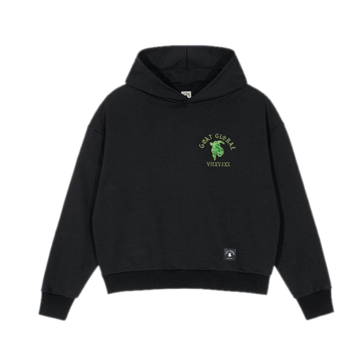 GOATYARD HOODIE | GREEN PATCH - Large
