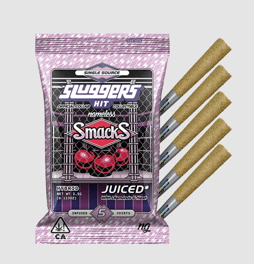 Sluggers x Nameless Genetics Smacks 0.7g Infused Preroll Pack