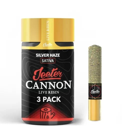 Jeeter Silver Haze: Baby Cannons 3.PK