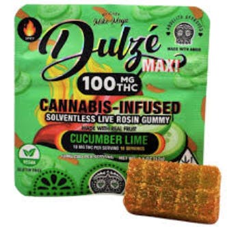 DULZE CUCUMBER LIME MAX 100MG GUMMY